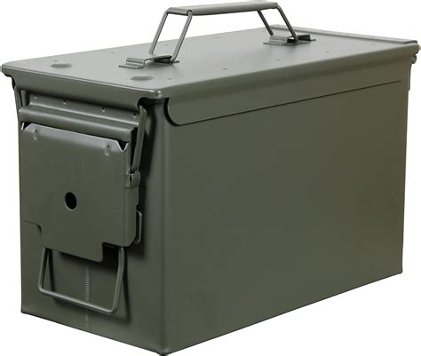 large steel ammo boxes|50 caliber metal ammo box.